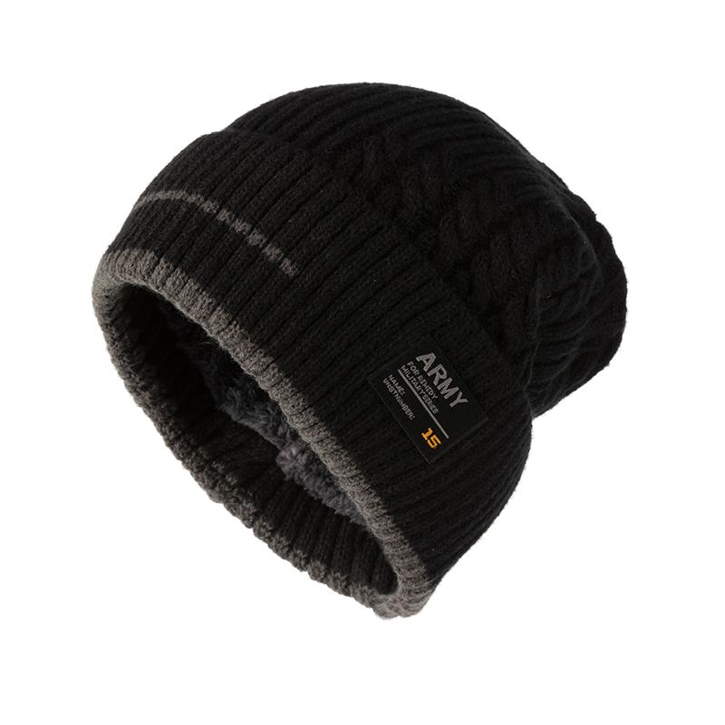Winter Beanie Hat For Men Knitted Hat Winter Cap Beanie Women Thick Bonnet Hats Skullies One Size