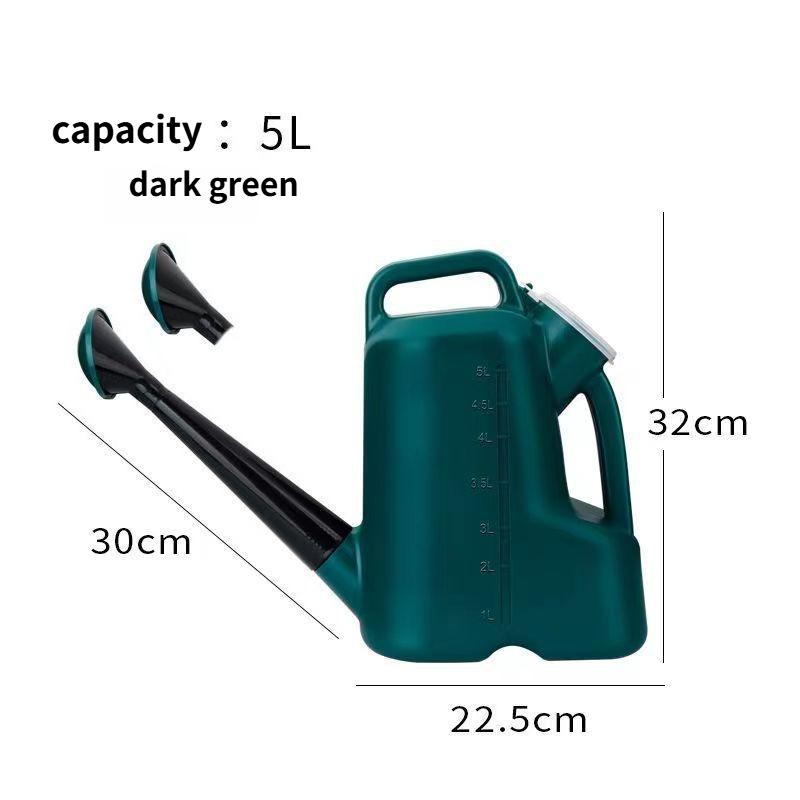 Large Thiened 5L Plastic Long Mouth Watering Can Gardening Household Flower Sprang Hose Garden Tool Flower Bed Sprayer