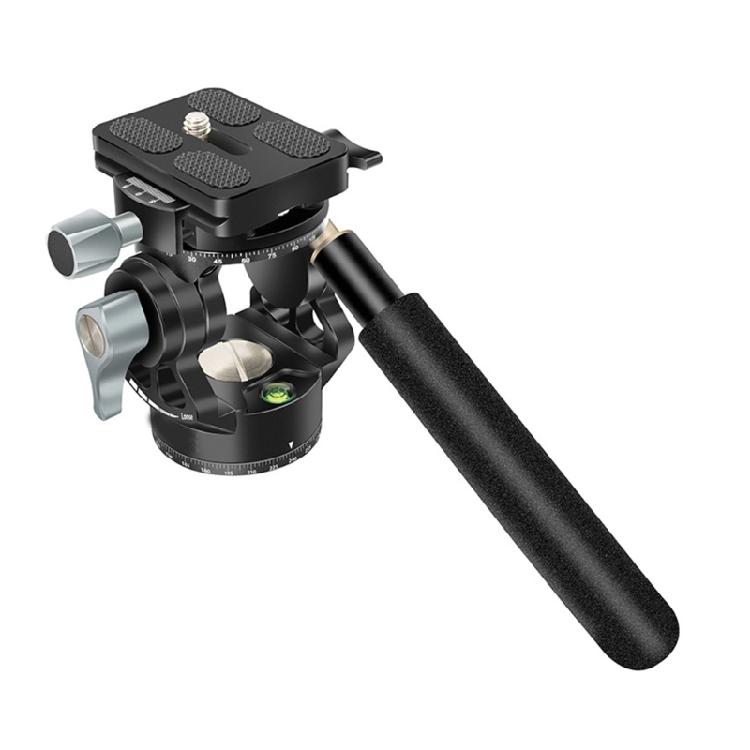 

Aluminum Tripod Fluid Head Support 90º Tilt And 720º Rotating Lightweight For Monopods Sliders And Light Stands 1