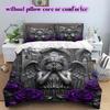 Mythical Characters Pattern Bedding Quilt Set Quilt Cover Pillowcase Home Decoration Birthday Gift (1 * duvet cover + 2 * pillowcase, without core)
