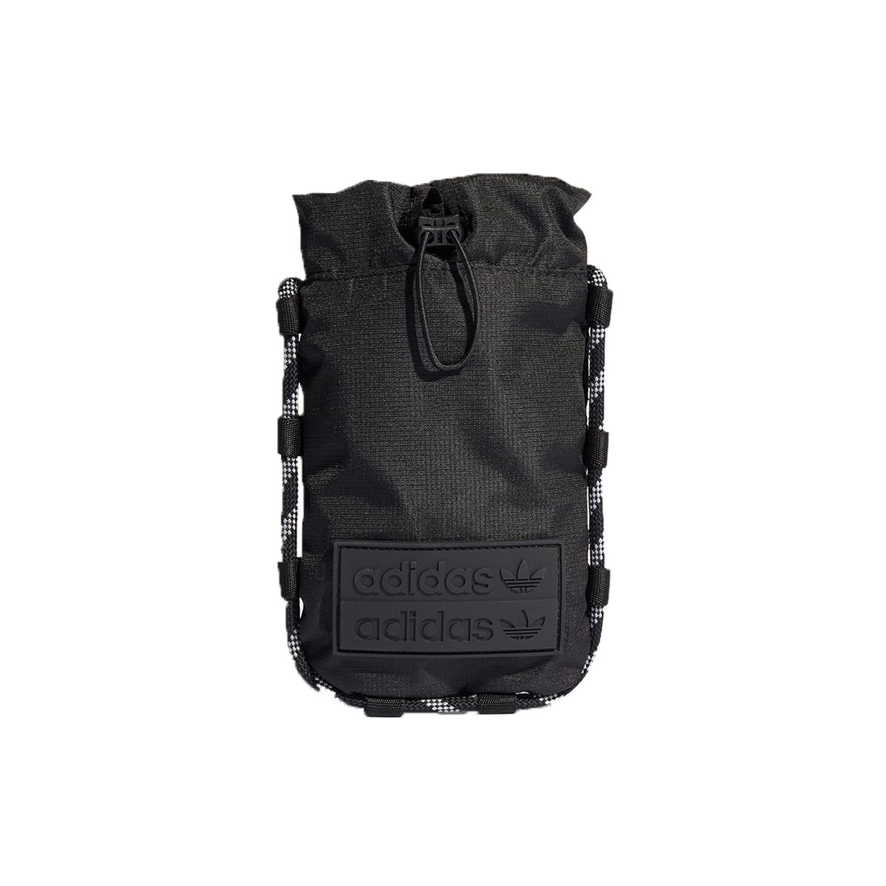 

Adidas Originals RYV Festival Bag Drawstring Logo Trendy Casual Recycled Material Sports Wallet Card Holder Shoulder Bag Unisex bags Black H32462 MISC