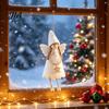 Soft Texture Home Decor Christmas Angel Doll Decoration, Plush Fairy Girl Pendant, Tree Hanging Decorative Garlands for Windows Ornament Winter