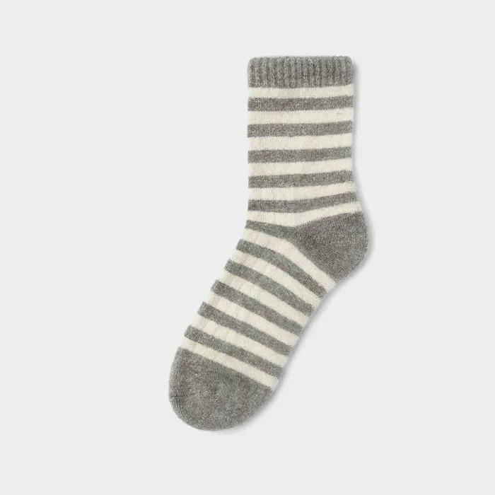 100% Wool Socks Striped 3 Types (Select 1)