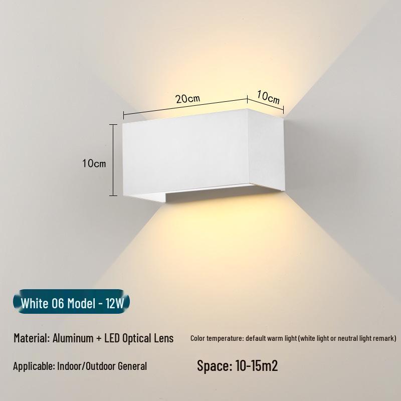 Modern Waterproof LED Wall Light for Outdoor, Aisle, Staircase, Corridor, Living Room, or Bedroom