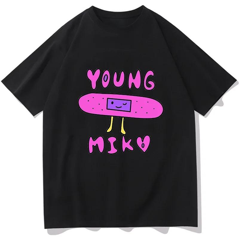 Young Singer Miko Graphic Print T-Shirt Women Vintage Fashion Short Sleeve T-Shirt Harajuku T-Shirt Streetwear Women Clothing