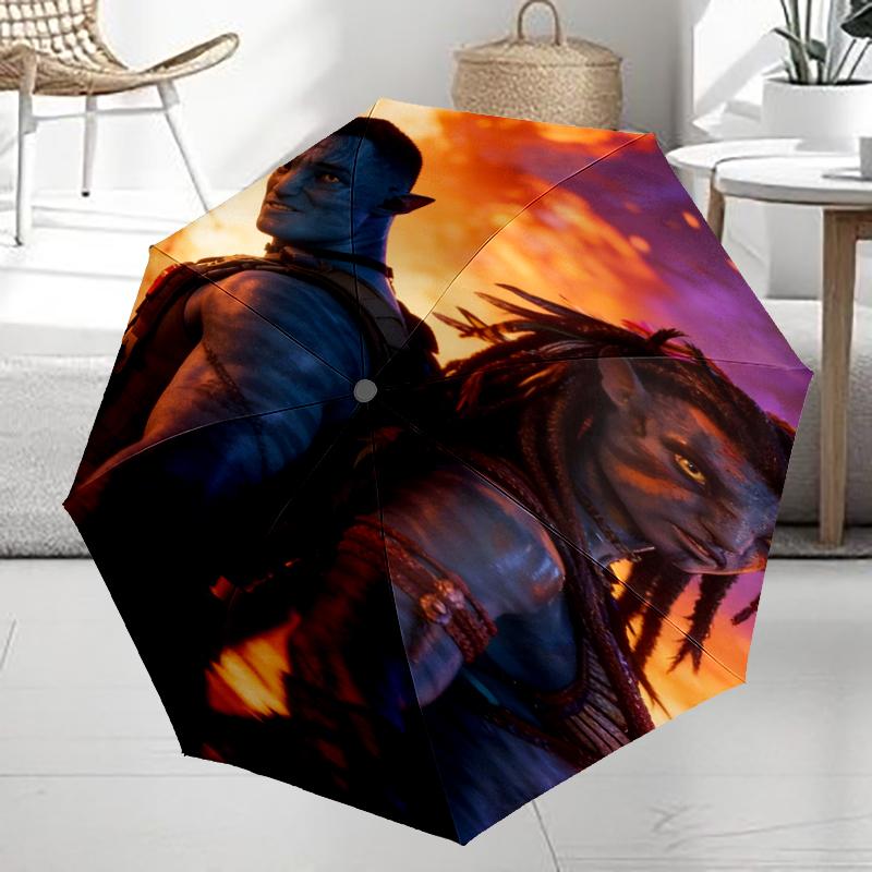 Avatar Theme Automatic Umbrella, Lightweight & Portable, 8 Rib, Perfect for Outdoor Travel, Birthdays, Christmas, Gifts.