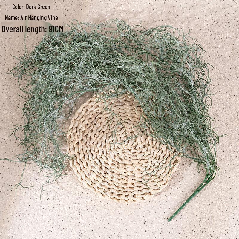 

Искусственное растение тилландсия зеленая Борода старика , настенное украшение в лесном стиле серый