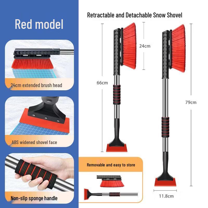 

SEE KEAN Telescopic 2-in-1 Car Snow Shovel and Ice Scraper
