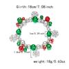 Christmas Bracelet for Women Fashion Elegant Christmas Tree Santa Snowflake Pendant Beaded Bracelets Holiday Party Jewelry Gift for Girls