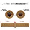 Retro motocyklové rukojeti Univerzální 7/8" 22 mm 24 mm Protiskluzové pryžové rukojeti pro motocykly Moto Scooter Motocross Motorbike