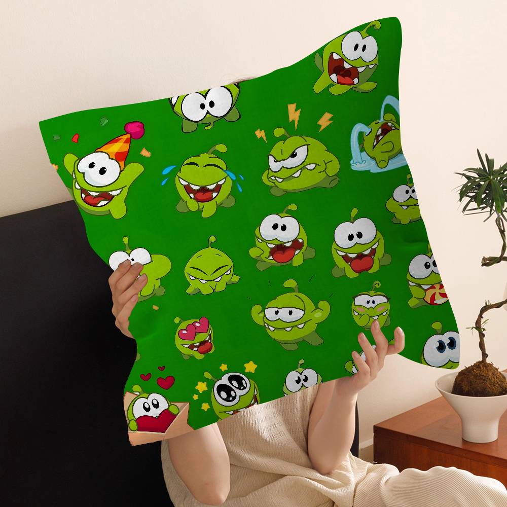 Cartoon oOm cute nNomm Pillow Gifts Home Office Furnishings Bedroom Sofa Car Cushion Cover case xcm