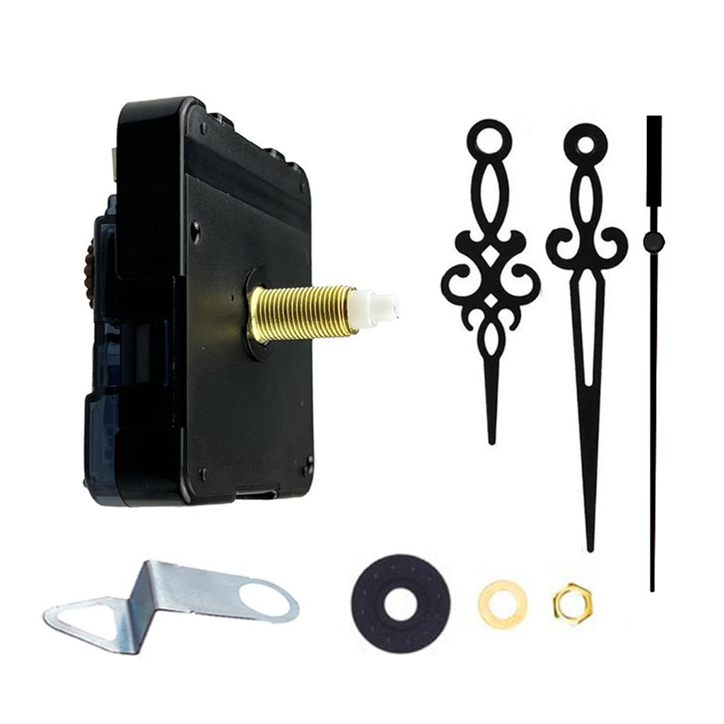Quiet Movement DIY Clock Accessories Clock Mechanism with Antique Arrowed Clock Hands for DIY Wall Clock Repair Parts