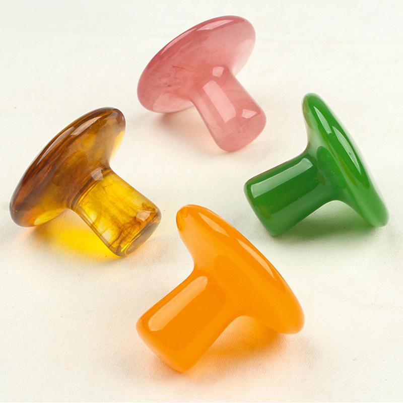 Mushroom Shaped Gua Sha Facial Massage Relax Skin Care Tool Resin Face Lift Remove Wrinkles Portable Manual Massager