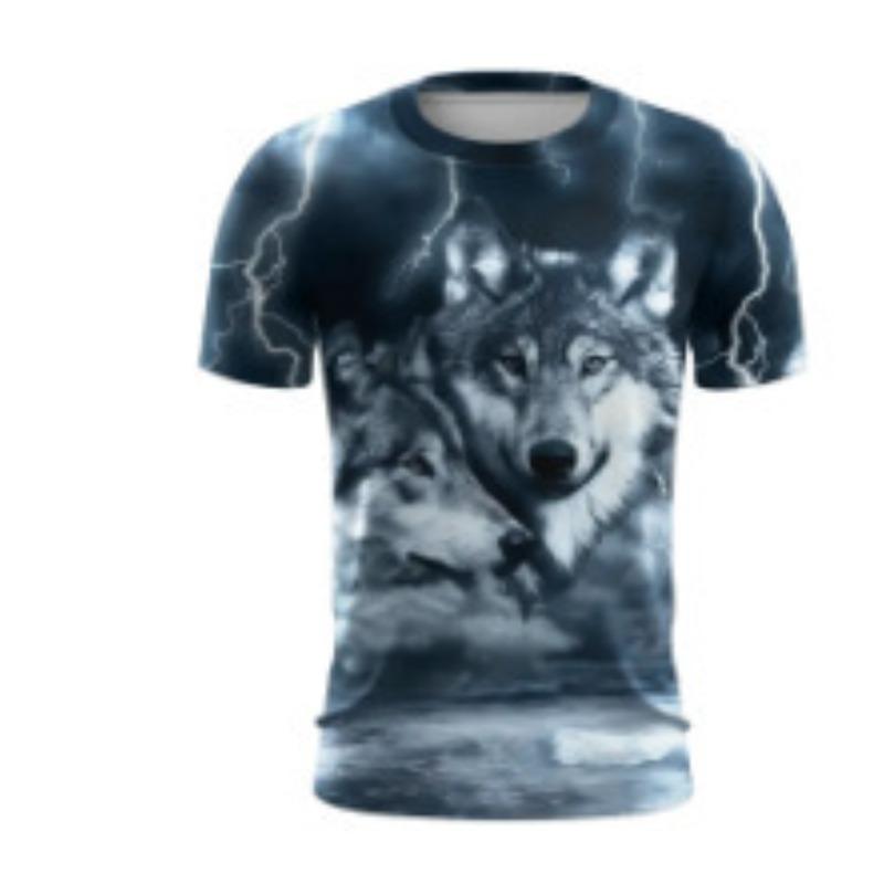 

3D Printed Fashion Men s T-shirt Trendy Versatile Loose Men s T-shirt S