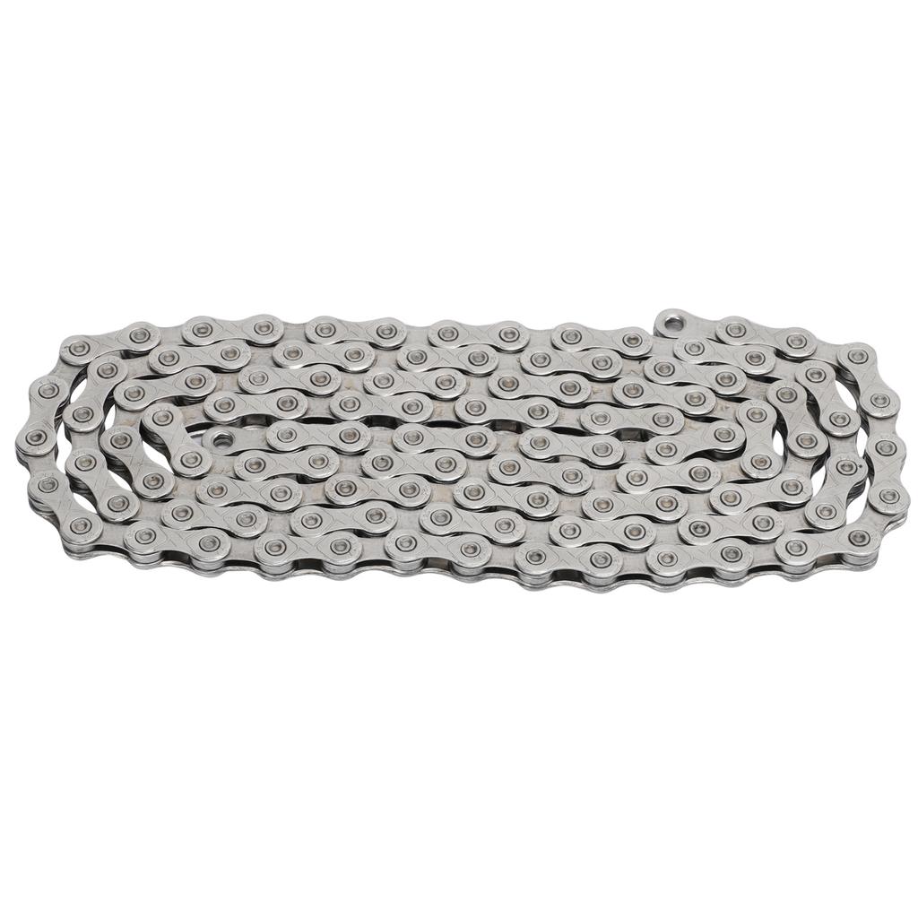 Bike Chain 116 Links 12 Speed Variable Speed Cycling Chain with Hook and Loop Link Block for Mountain Road Bicycle