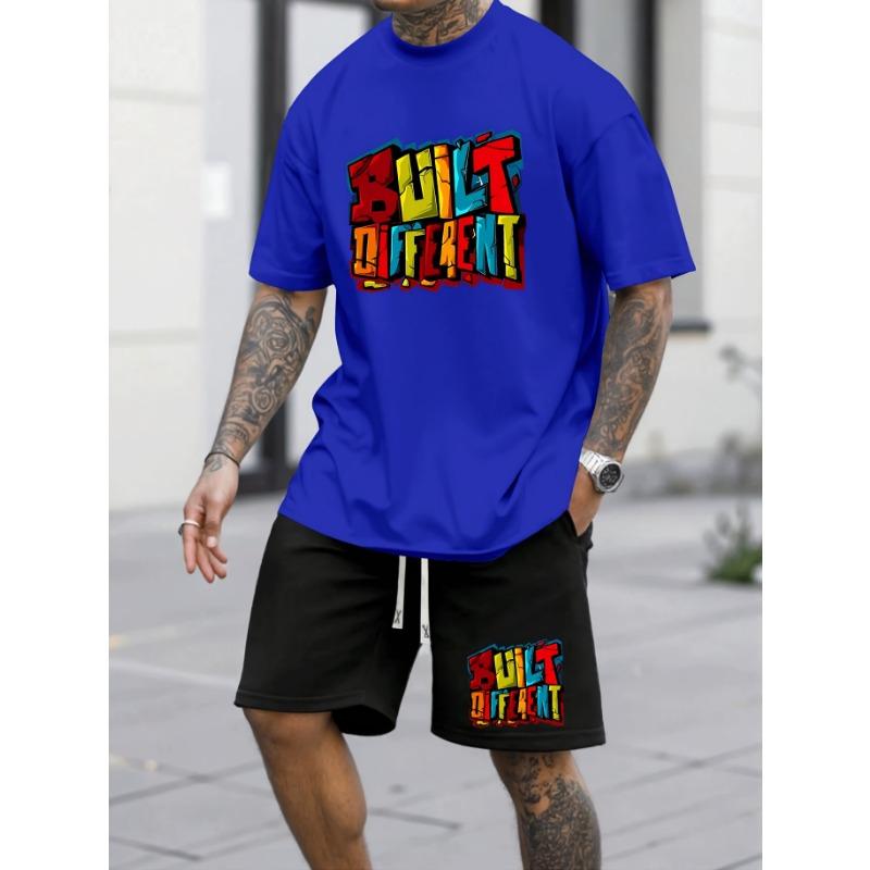 2026 New Summer Fashion Casual Sports Suit Men's Trendy Short-sleeved Running Shorts Suit