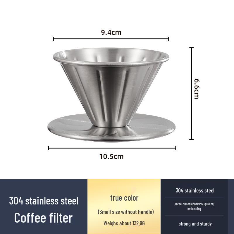 V60 Stainless Steel Pour-Over Coffee Kettle with Filter Funnel