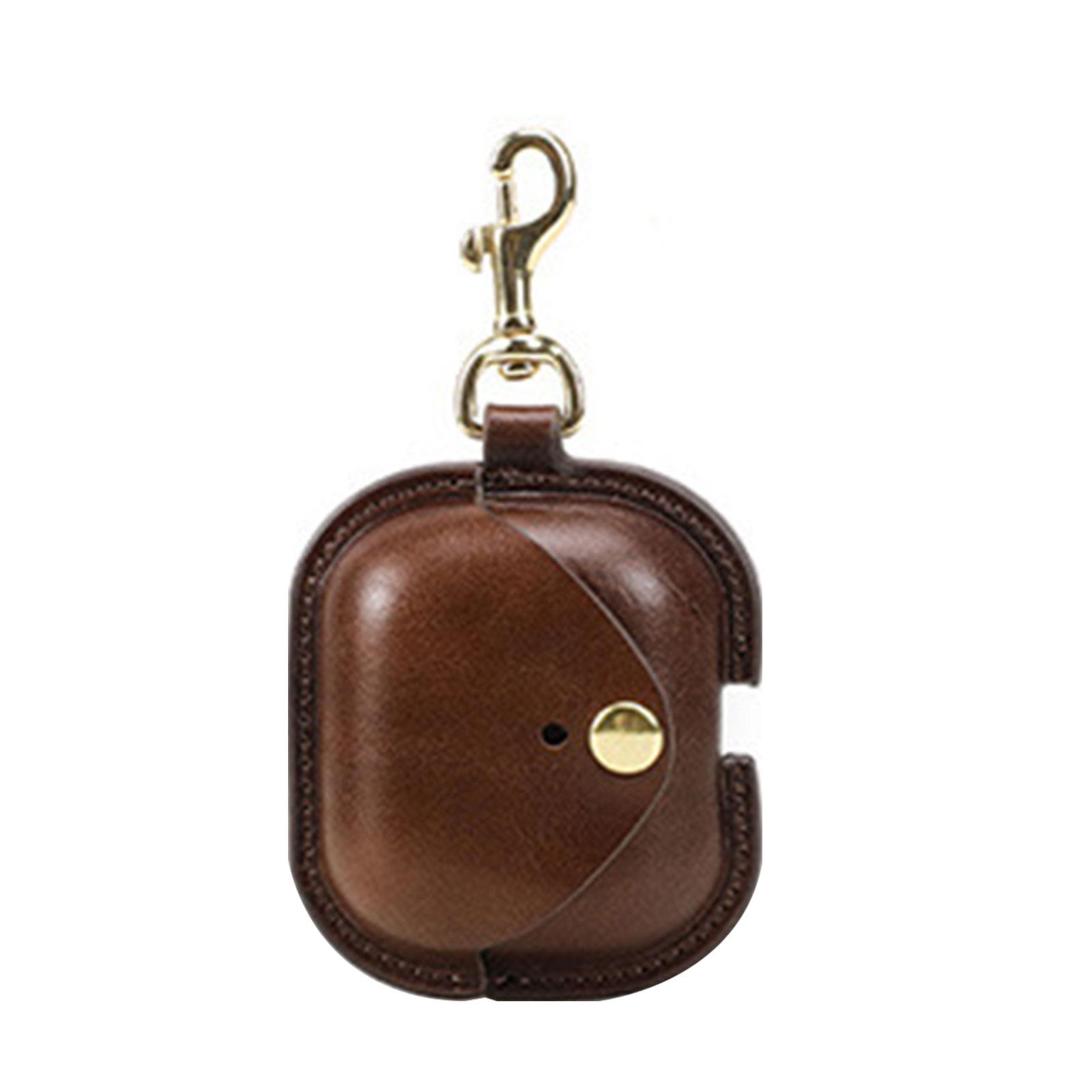 

Headphone Leather Housing Case Dustproof Water Resistant Guarding Against Protective Cover Damage Prevention for Buds 3 коричневый
