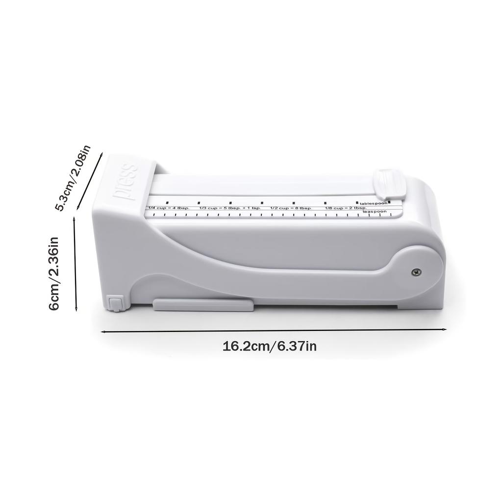 ith1pc Adjustable Butter Slicer w Measuring Dispenser ,Ergonomic Lever , ABS Plastic Manual Kitchen Gadget