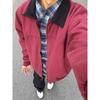 Mens Short Jacket Vintage Detroit Workwear Aviator Style Fall Trendy Outerwear