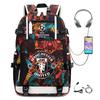 College Style Campus Leisure School Bag Printed Football Burden Reduction Ridge Protection Large Capacity Student Light Backpack