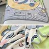 Flannel Plush Nap Blanket, Baby & Toddler Outdoor Blanket, Cute Cartoon-Printed Light Blanket for Air-Conditioned Rooms