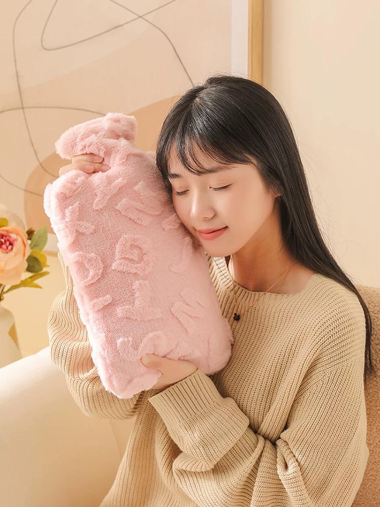 2025 Hot Water Bag Winter Warm Bed Warm Bed Cover Foot Handy Gadget Large Stuffed Irrigation Type Hot-Water Bag Water Injection
