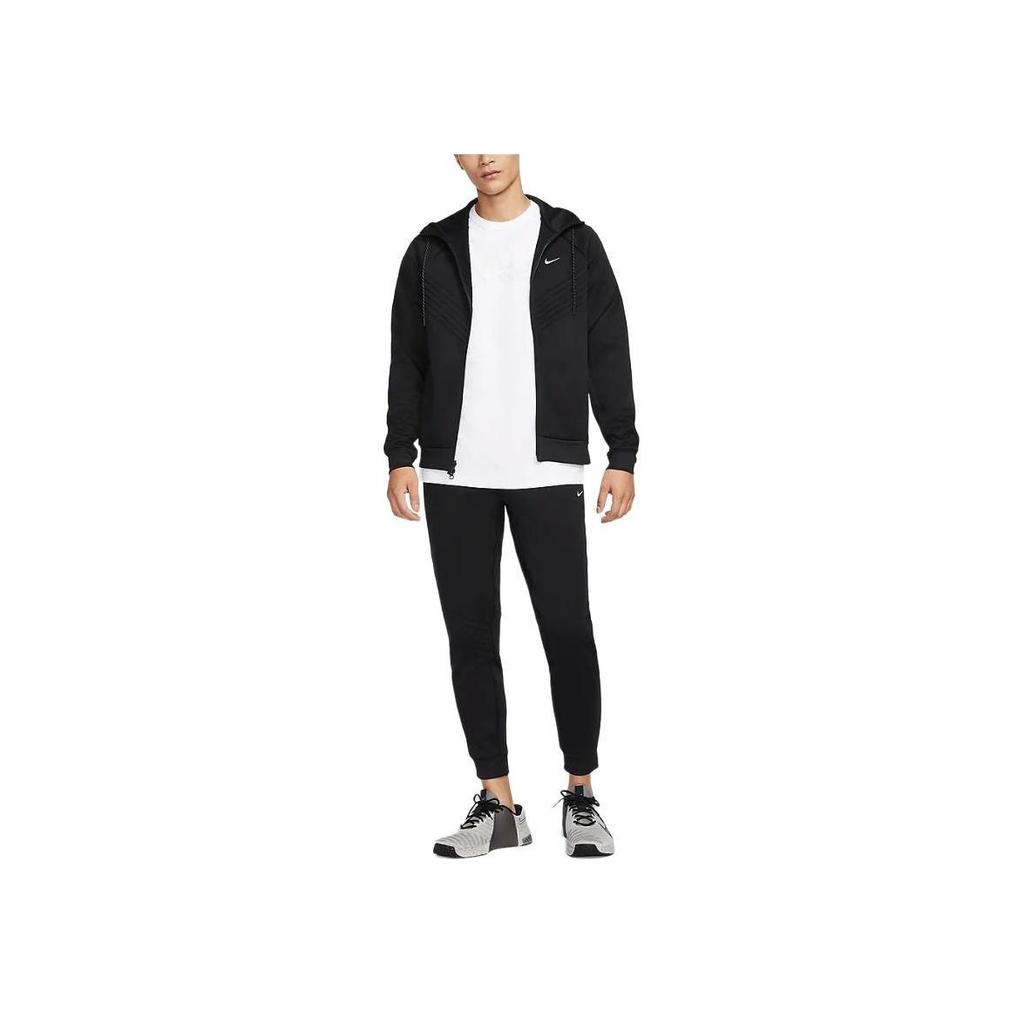 Nike Men's Therma-FIT Water Repellent Full-Zip Hooded Jacket Black FZ1108-010