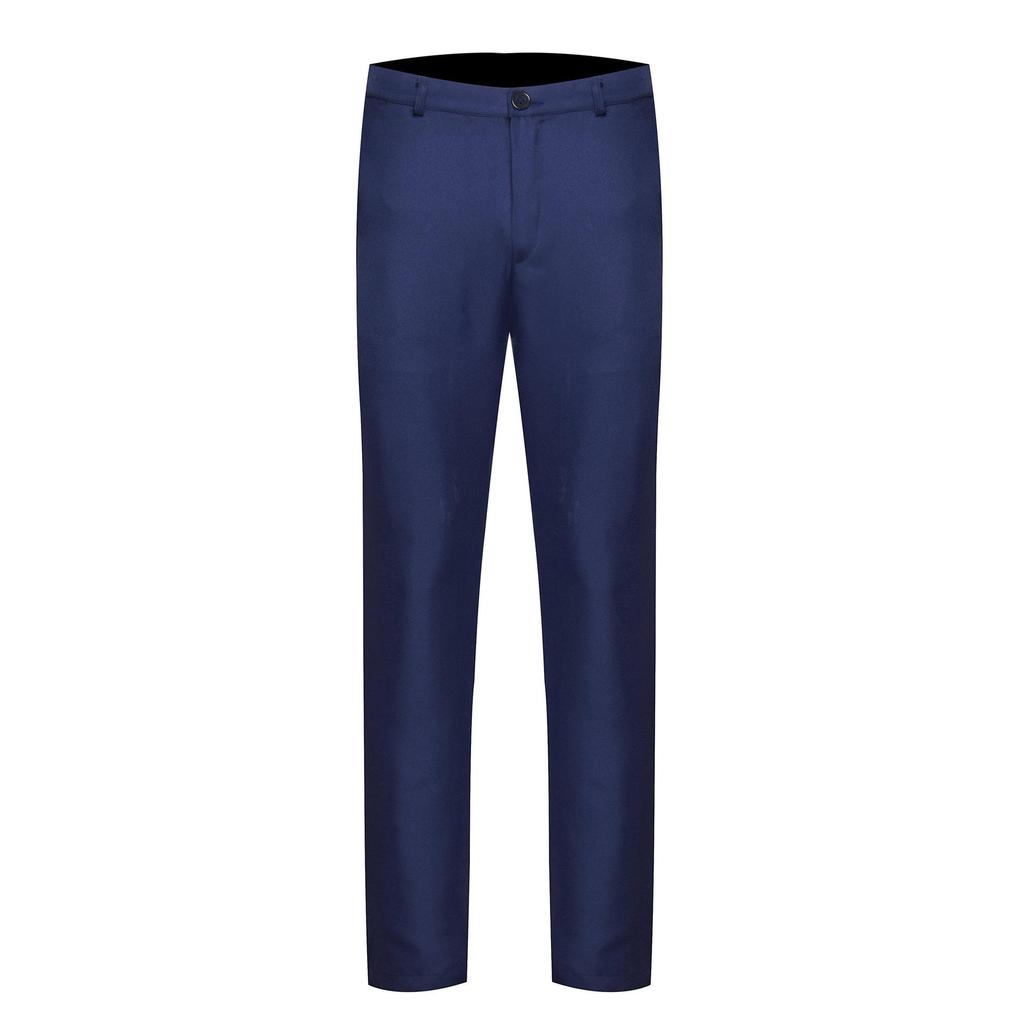 Men's Slim Straight Korean Fashion Business Casual Trousers - Solid Color
