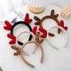 Lambswool Antler Headband: Fluffy Korean Hair Accessory for Autumn/Winter Face Washing