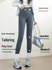 Women's High-Waisted Lambswool Leggings - Autumn/Winter, Warm Fleece, Non-Irritating Cotton for Belly and Legs