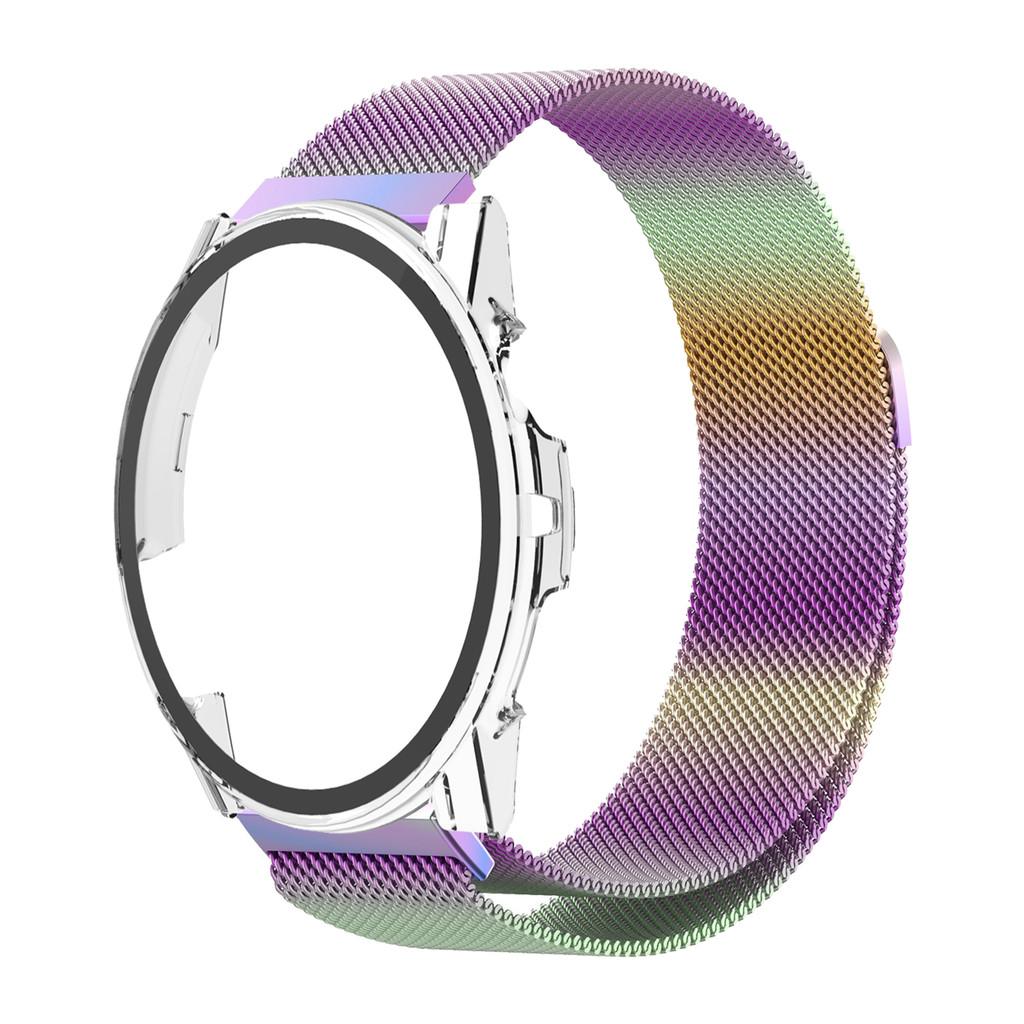 Tempered Glass PC Case and Magnetic Milanese Strap for COROS APEX 4 42mm Stainless Steel Band Correa for COROS PACE 4 Bracelet