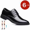 High Quality Leather 6CM Height Increase Business Dress Leather Shoes Comfortable Breathable Black Elevator Oxfords for Wedding