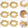 A84X-12Pcs Polygon Star Design Napkin Rings Star Napkin Buckle Metal Napkin Holders For Wedding Birthday Party Decorations Golde