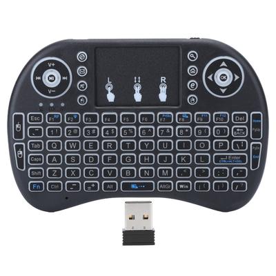 Mini Kabellose Tastatur Hintergrundbeleuchtet 2,4 GHz 10 Meter Arbeitsabstand Smart Touchpad für PC