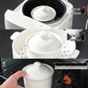 Ceramic Double Boiler Stew Cup with Lid