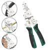Multi-function Wire Stripper Electricity Tester Folding Wire Stripping Pliers Crimper Cutter Ergonomic Handle Portable