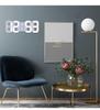 3D LED Digital Clock with Alarm, Calendar, and Thermometer for Living Room Wall