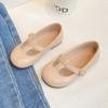 Children Casual Shoes T-tied Girls Leather Shoes Fashion Retro Princess Baby Ballet Dance Shoes Kids Girl School Footwear G06201