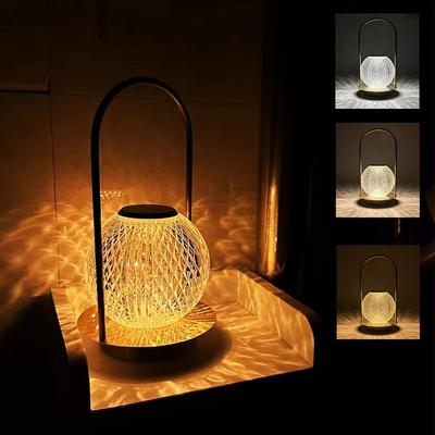 Nordic Crystal Desk Lamp Dimmable Portable Night Light Creative LED Atmosphere Lamp Reading
