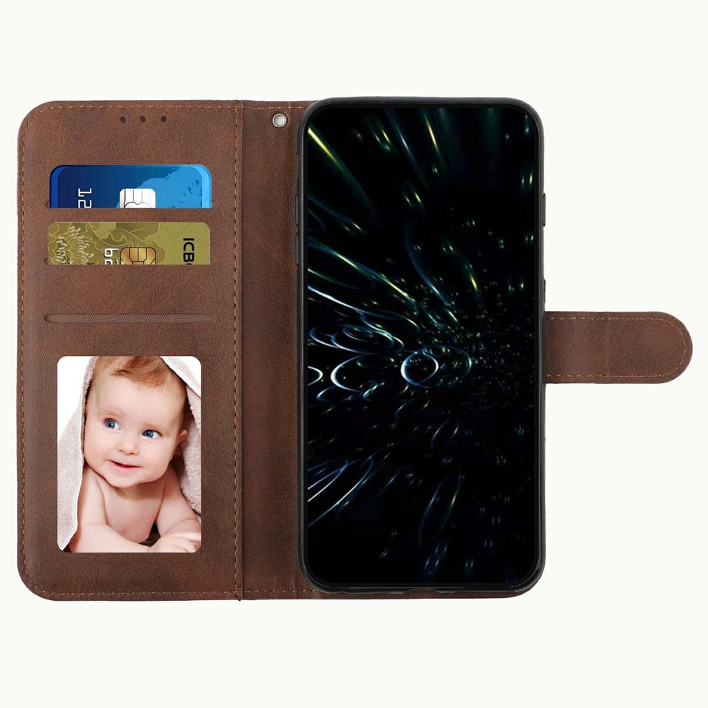 For Motorola Moto G15 4G Case Stand Flip Protective Leather Phone Cover