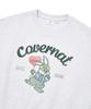 COVERNAT WOMAN Crop Cloverney Embroidered Sweatshirt Heather Gray