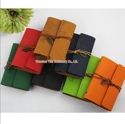 A6 Retro Leaf Binding Loose-leaf Notebook | Creative Planner & Mini Diary Journal