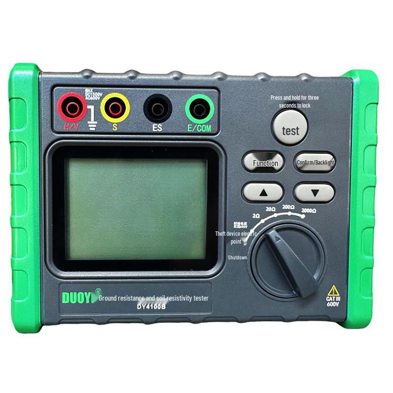 DY4100AB Ground Resistance & Soil Resistivity Tester - Digital Megohmmeter for Lightning Protection
