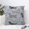 Origami Dachshunds Sausage Dogs Square Pillow Case Wiener Doxie Lover Cushion Covers Decorative Pillowcase for Car 18