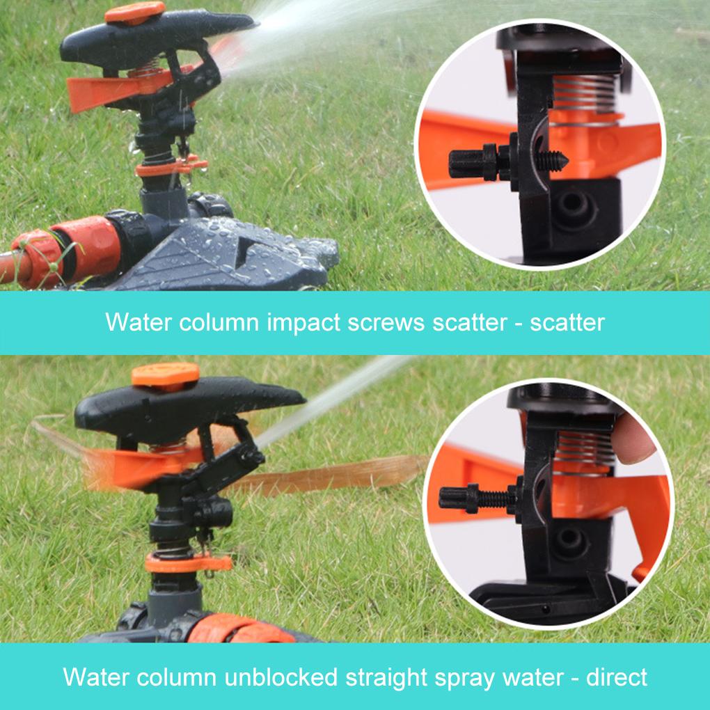 Orange 360 Degree Effortlessly Rotating Orange Rotating Nozzle Watering Made Hose Series New 360 Automatic Sprinkler