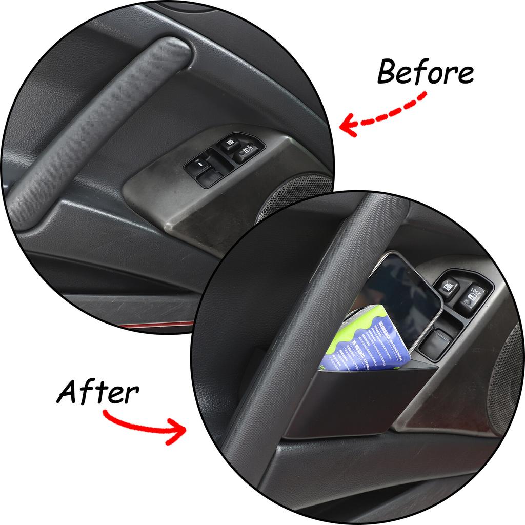 Black ABS Door Armrest Storage Box Fits For Mitsubishi ECLIPSE 2006-2011