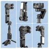 Q18 Smartphone Selfie Stick Gimbal Stabilizer 360° Surround Shot Desktop Tripod with Fill Light for Android IOS