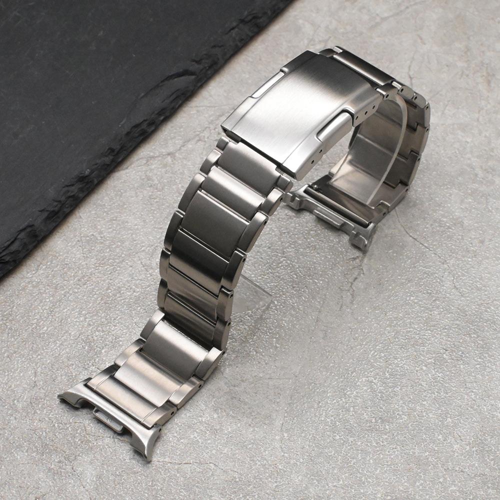 

Titanium Strap for Samsung Galaxy Watch 8 40mm 44mm 8 Classic 46mm Luxury Bracelet for Galaxy Watch 7 6 5 4 FE 4/6 Classic 5 Pro Galaxy 4Classic 43mm срібний
