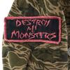 HYSTERIC Destroy All Monsters Collaboration Camouflage Pattern Back Print Long Sleeve Military One Piece Women Used
